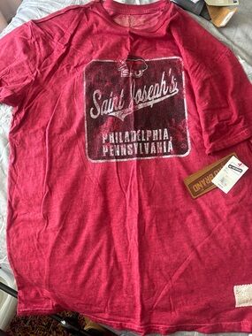 Original Retro Brand Men's Red Short Sleeve Saint Joseph's Philadelphia Tee